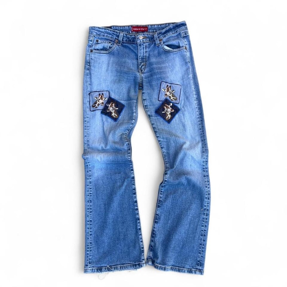 Levi's Y2K Artsy Indie Jeans Straight‎ Leg Medium Wash Denim Juniors 11